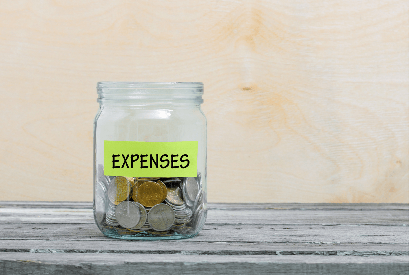 Expenses jar.
