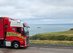 Hayton Coulthard cab by sea.