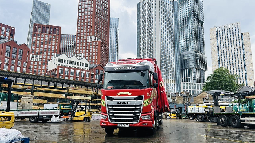 Hayton Coulthard at construction site in city.