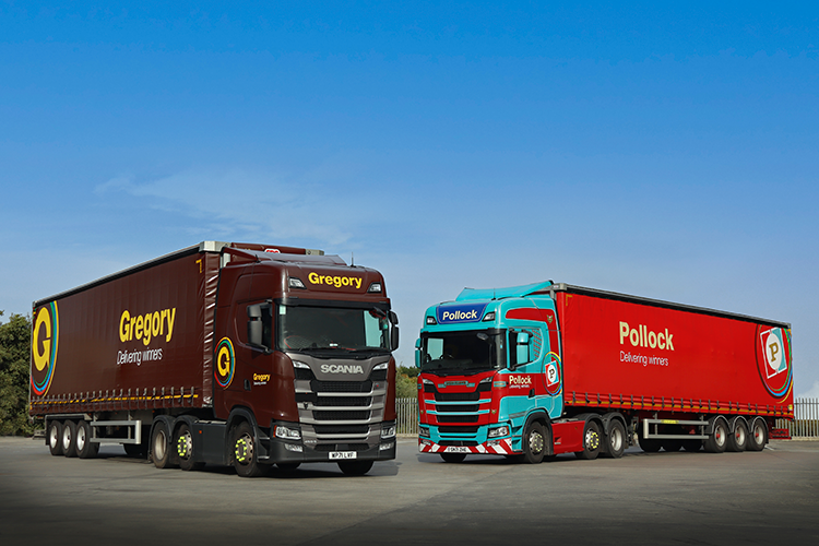 Gregory lorry next to Pollock lorry.