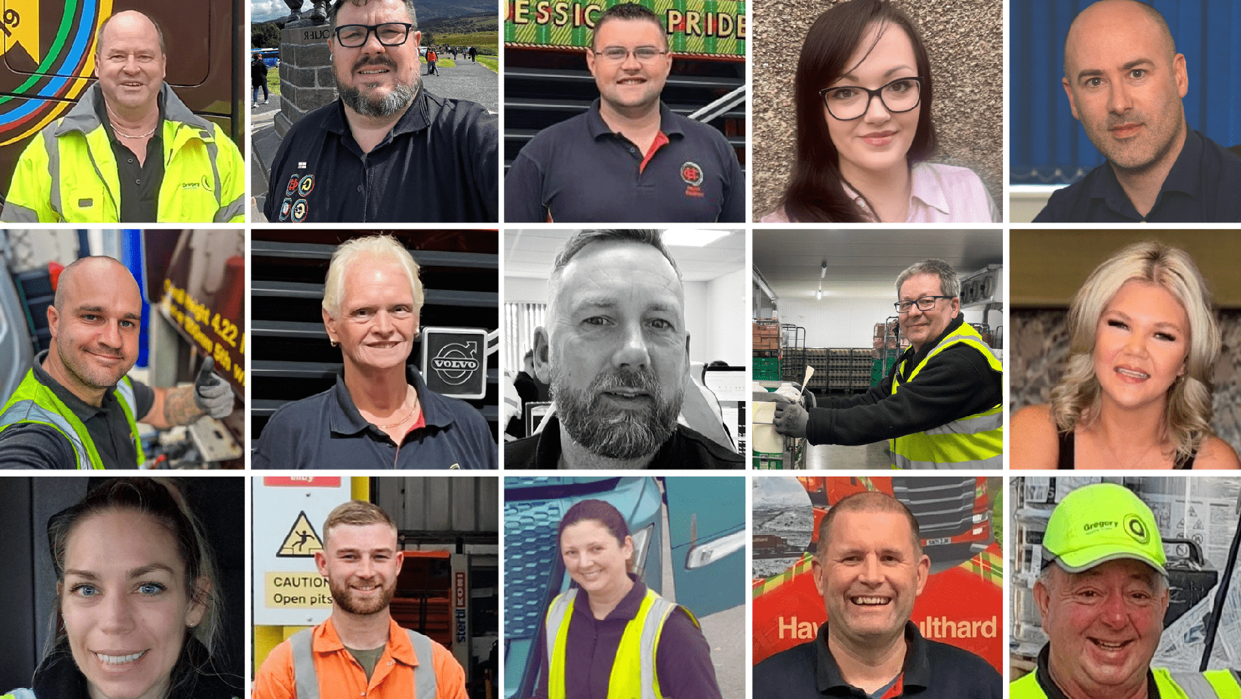 montage of Gregory Group people.