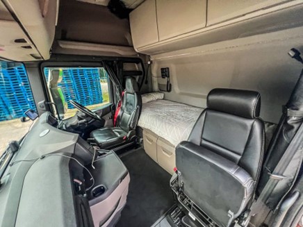 Inside of cab of one of our trampers.